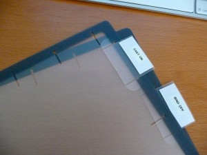 Dividers for the Technique binder